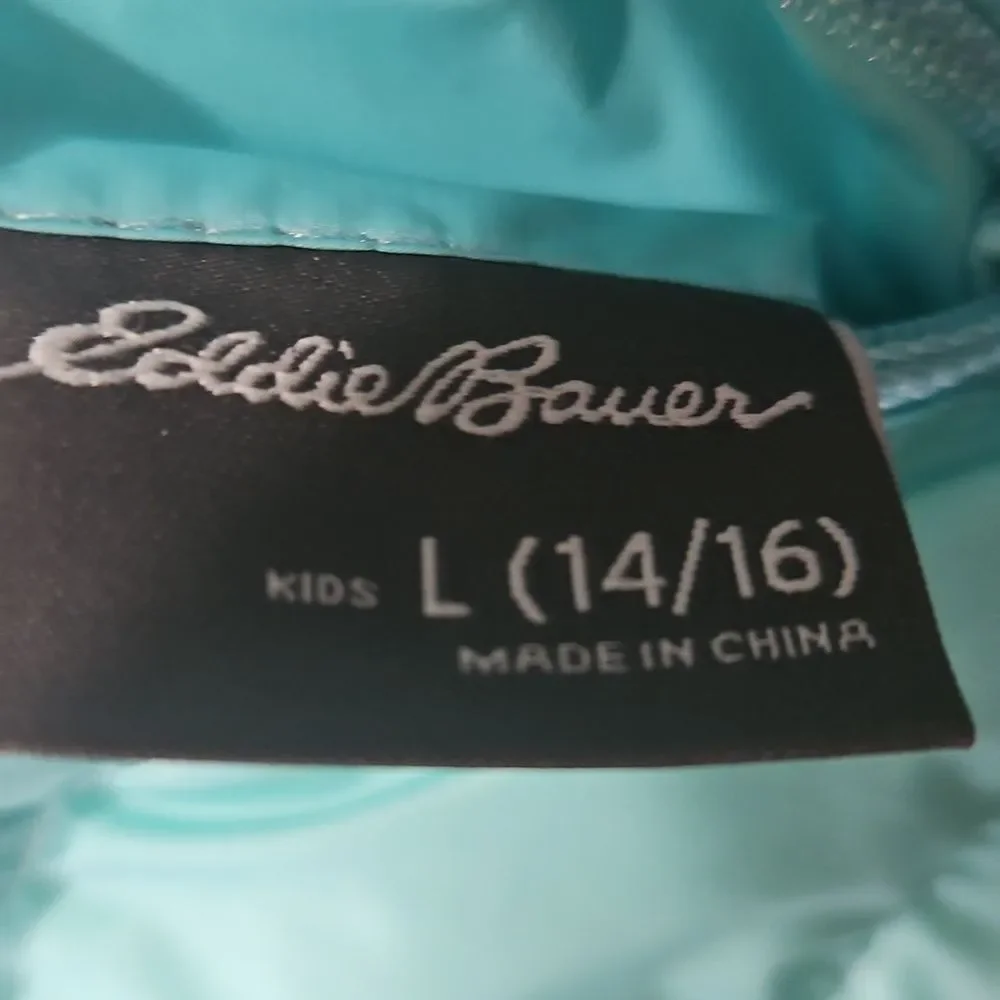 Eddie Bauer Reversible CirrusLite Down Puffer Jacket – Aqua, Girls 14/16